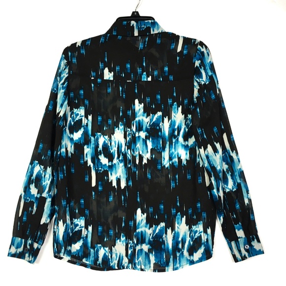Derek Lam Abstract Floral Print Blouse - Picture 2 of 5